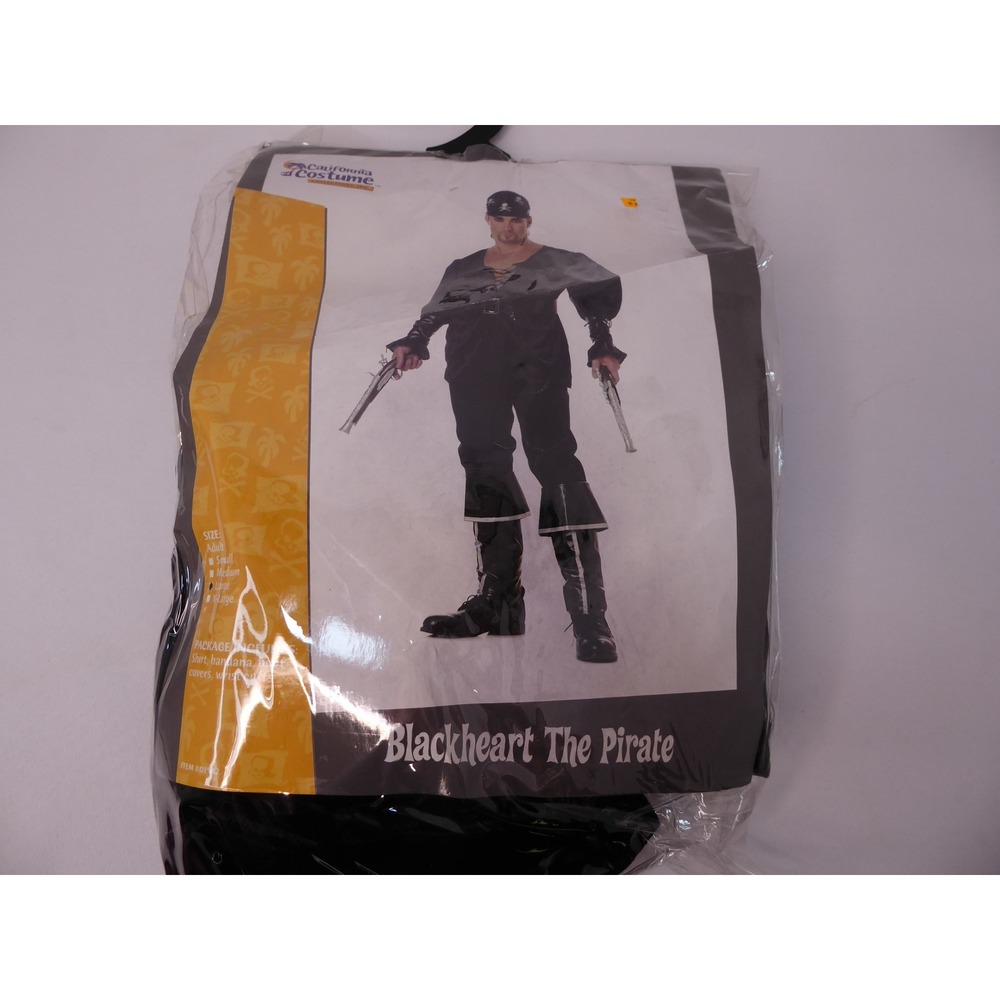 California Costumes Blackheart The Pirate Adult Men Costume 01542 Black Large
